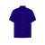 Electric blue casual shirt, "Maison ZILLI EST 1965" embroidery