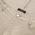 Beige bermuda shorts, slim fit, "ZILLI" lettering