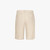 Beige bermuda shorts, slim fit, "ZILLI" lettering