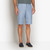 Blue sky bermuda shorts, slim fit, "ZILLI" lettering