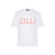 White T-shirt, "Maison ZILLI EST 1965" embroidery 
