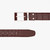 Chestnut alligator belt, 40 mm, "Drop" buckle