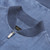 Smoke blue bomber with knitted collar, cuffs and waistband