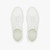 White sneakers with stitching, beige and white sole White sneakers with stitching, beige and white sole