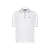 White zipped polo, "ZILLI Club Lion" embroidery