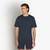 T-shirt bleu marine, col rond, poche avant, broderie "Maison ZILLI EST 1965"