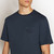 T-shirt bleu marine, col rond, poche avant, broderie "Maison ZILLI EST 1965"