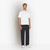 White t-shirt, round neck, front pocket, "Maison ZILLI EST 1965" embroidery