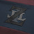 Deep cherry and blue t-shirt, round neck, "ZILLI" monogram in calfskin
