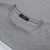Grey and white t-shirt, round neck, "ZILLI" monogram in calfskin