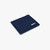 Navy blue deerskin CC7 credit card holder