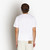 White t-shirt, round neck, "Maison ZILLI EST 1965" printed pattern