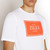 White t-shirt, round neck, "Maison ZILLI EST 1965" printed pattern