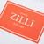 White t-shirt, round neck, "Maison ZILLI EST 1965" printed pattern