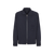 Navy blue zipped overshirt, "ZILLI Crest" embroidery