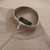 Pale caramel mock neck zipped cardigan sweater