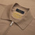 Camel zipped polo, leather sidebands