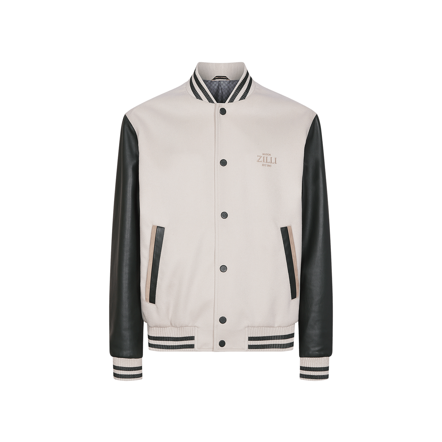 White zipped polo, 