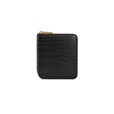 小物 DECi Small Round Zip Wallet BLACK Small Round Zip Wallet | DECi