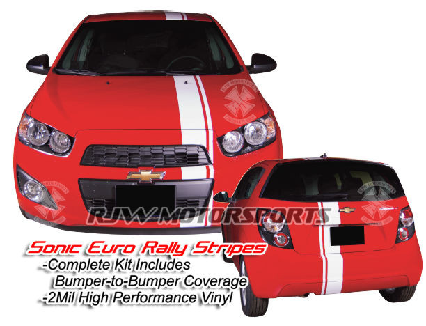 Euro Style Rally Stripes for Chevy Sonic