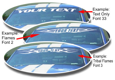 Custom Windshield Decal Maker