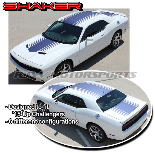 Shaker Racing Stripes for 2015-2023 Dodge Challenger