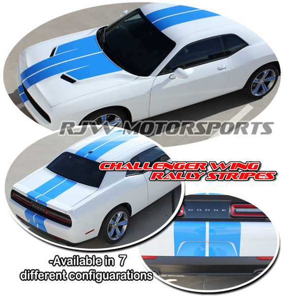 Wing Rally Stripes for 2015-2023 Dodge Challenger