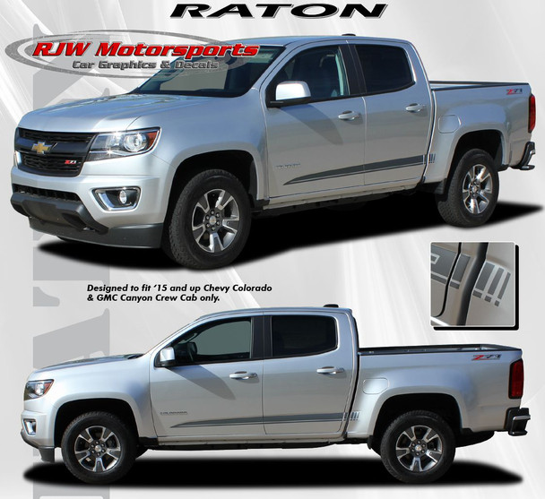 Raton Rocker Decals for '15-Up Chevy Colorado