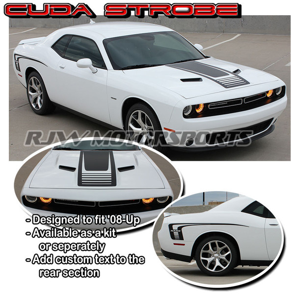 Cuda Strobe Stripes for '08-'23 Challenger