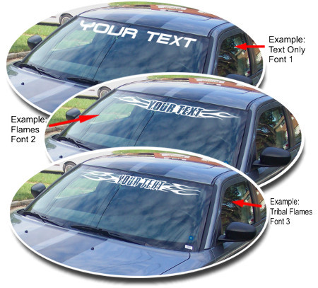 Custom Windshield Decal Maker