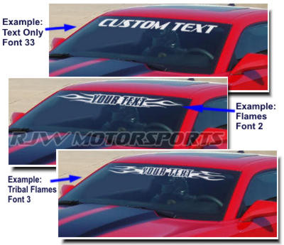 Custom Windshield Decal Maker