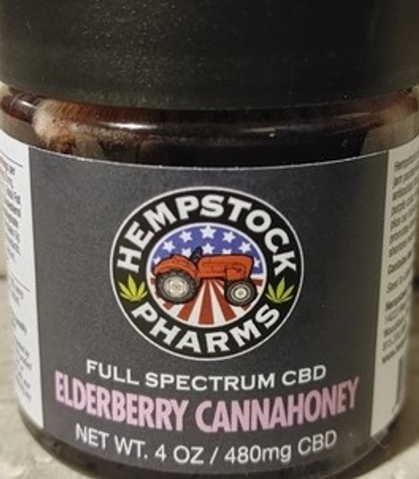 Elderberry CannaHoney 4oz Jar