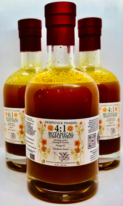 12oz Bottle of Honey Simple Syrup