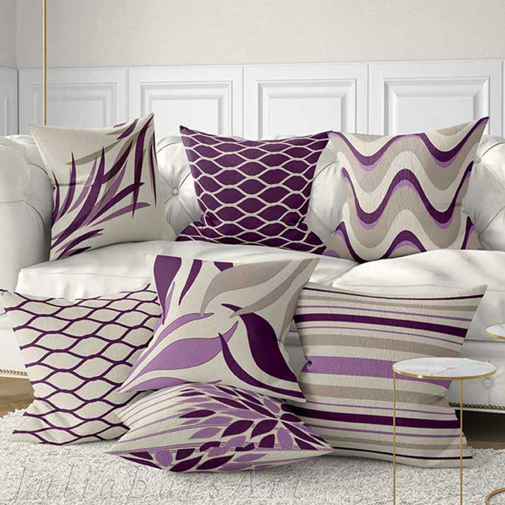 violet pillows