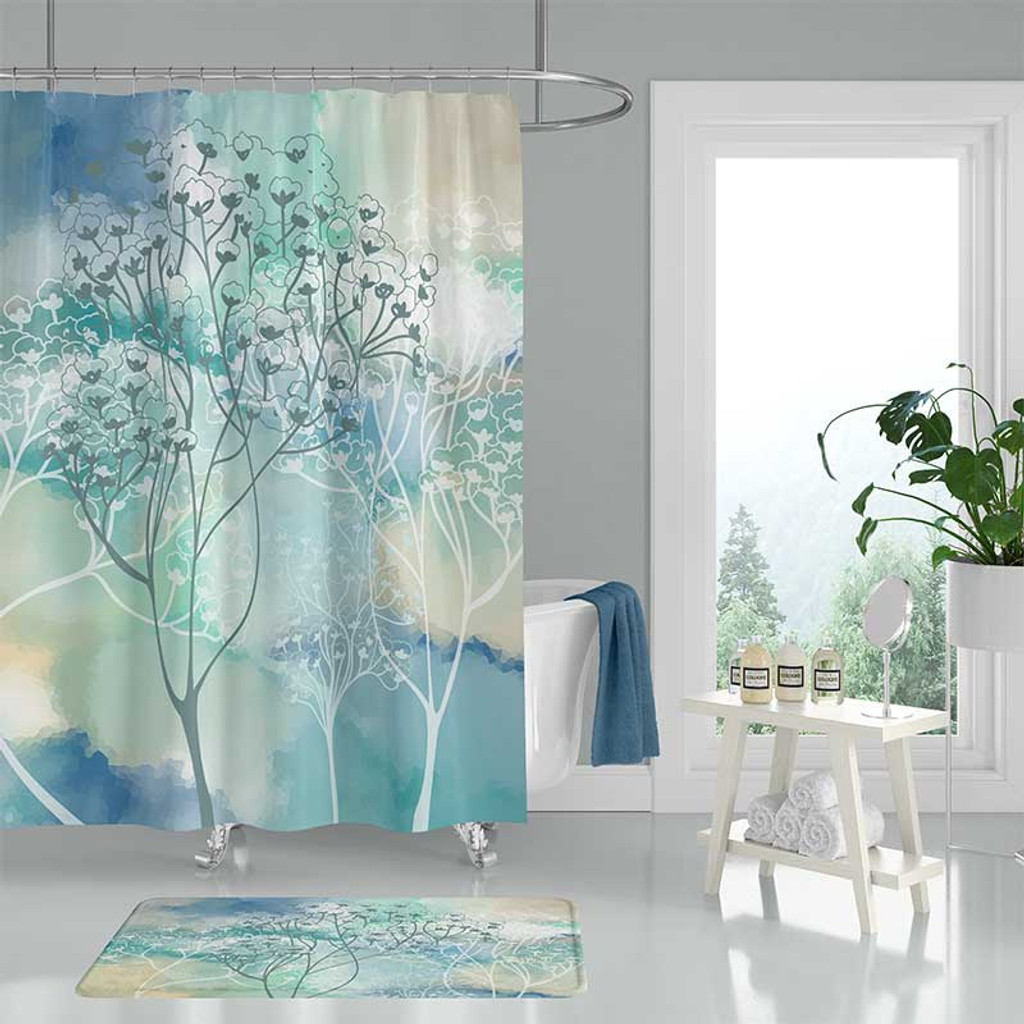 tree shower curtain