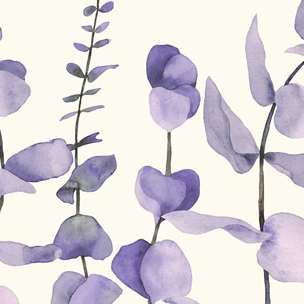 Eucalyptus Duvet Cover, Tropical Leaves Bedding Set, Purple, Lavender