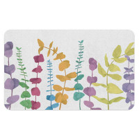 eucalyptus leaves bath mat