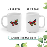Personalized Mug with Customizable Name, Butterfly Lover Gift, Customized Coffee Cup