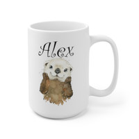 Personalized Mug, Cute Otter Mug with Custom Name, Funny Otter Lovers Gift