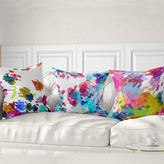 watercolor art pillow covers by Julia Bars