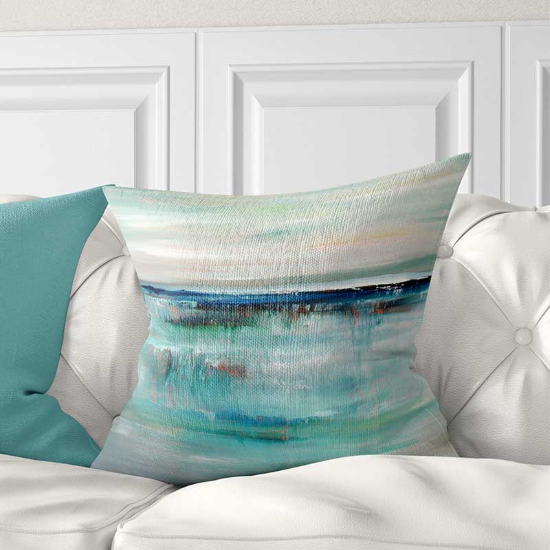 turquoise sofa pillows