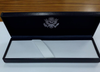 New! Set of 2 Classic Ballpoint & Rollerball Pen/ DOS Logo Engraved in Premium Navy Leatherette Box