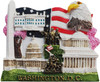 3D Washington DC USA America Fridge Magnet