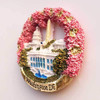 Washington, DC USA 3D Round Fridge Magnet