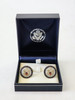 2-D Raised DOS Logo with color shields - Cufflinks in a Presentation box