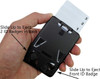 Three Card Vertical ID Badge Holder 