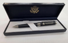 New! Classic Black Ballpoint or Rollerball Pen/DOS Logo engraved with Presentation Box