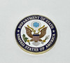 Diplomatic Security Service/DOS Logo Challenge Coin in Navy Leatherette Presentation Box