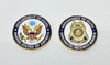 Diplomatic Security Service/DOS Logo Challenge Coin/Acrylic capsule case