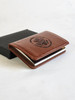 Premium Leather Business Card Case with Magnetic Shut/DOS Logo Embossed  Premium Leather Business Card Case with Magnetic Shut/DOS Logo Embossed